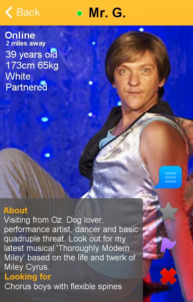 Musical Theatre Grindr Profiles