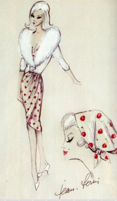  Jean Louis costume design sketch for Marilyn