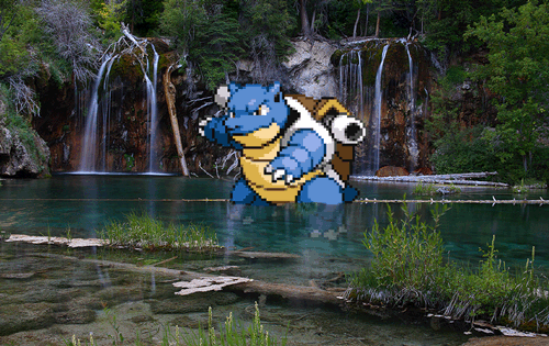 meteor-falls:  Blastoise 