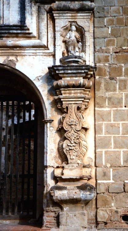 Decoration (Pilaster?) on Doorframe, Antigua, Guatemala, 2002.