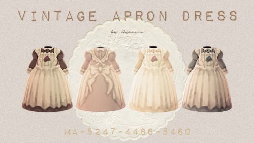 Vintage Apron Dress - Four Shades