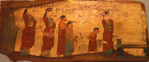 collectivehistory: The Pitsa panels are a group of painted wooden tablets found near Pitsa, Corinthi