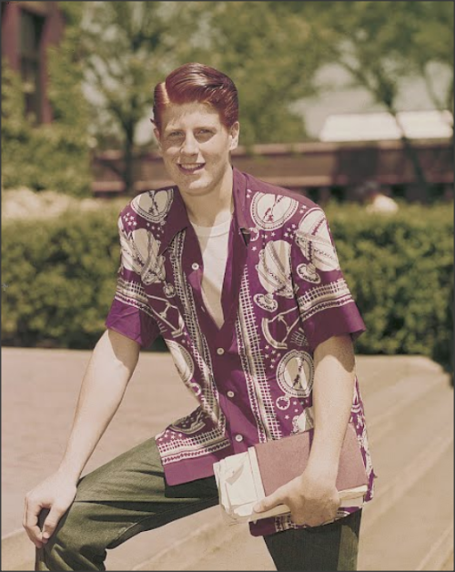 High School Student wearing a printed shirt and jeans, 1950Alfred Eisenstaedt