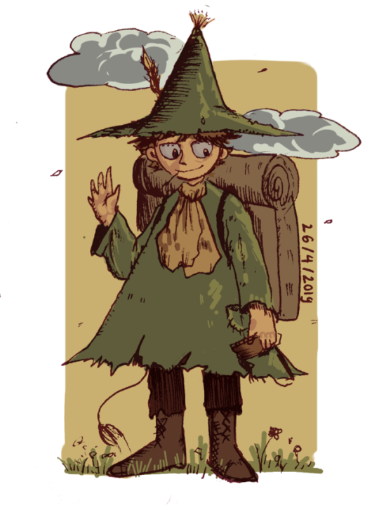 thegrassduck11:   Snufkin from Moominvalley!!  
