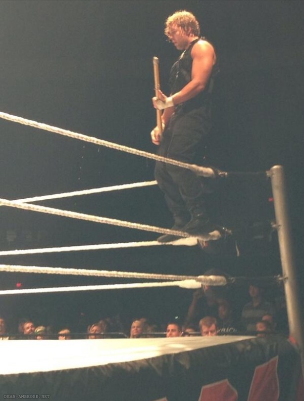 sierrahotelambroseambroseambrose:  Dean Ambrose- Pretending to play ‘Enter Sandman’