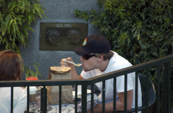 leonardodicaprioiloveyou:  Leonardo DiCaprio eating soup. That is all.