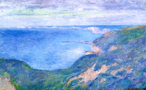 goodreadss: Claude Monet - The Seine At Port-Villez, 1894 Claude Monet - The Cliffs Near Dieppe, 1897 