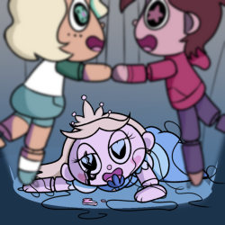 garabot: bluejrstotallylegittumbluerpart4: Ballad of poor star Star is so happy that she’s crying.  lol poor star XD