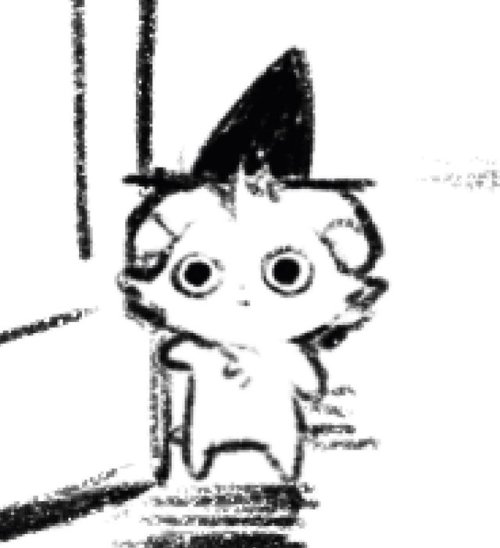 inktho:I’m sorry tumblr I never shared my Halloween espurr doodles here. he was answering the door f