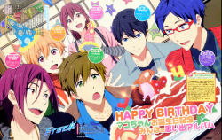 principalcellist:  lucriz:  Makoto’s birthday!!! HD  LOOK AT HARU SMILING AT HIM OMG 