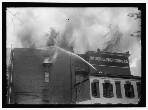 1917. “National Engraving Co, Washington, D.C. fire." Harris & Ewing Collection, Libr