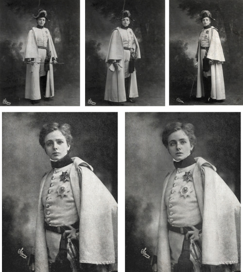 lostsplendor: mizenscen-blog: Maude Adams as Duke of Reichstadt in L’Aiglon, c.1900.  (via NYPL Dig