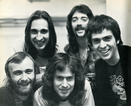 Genesis in California, January, 1975.Photographer: Armando GalloFrom: Genesis: I Know What I Like by