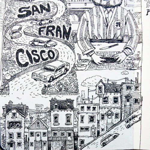 San Francisco Sketches #sketch_book #sketchdailies #drawing #drawtrip #canson #art_book #illustratio
