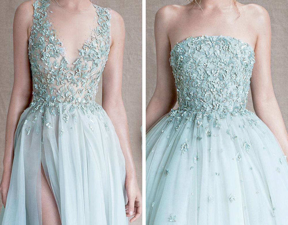 evermore-fashion:  Paolo Sebastian “Sirens of the Sea” Spring 2015 Haute Couture