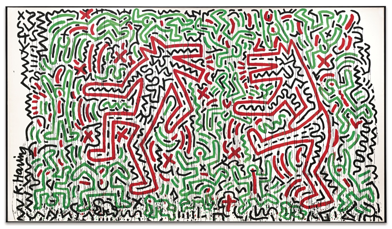 thunderstruck9:  Keith Haring (American, 1958-1990), Untitled (Dancing Dogs), 1981.