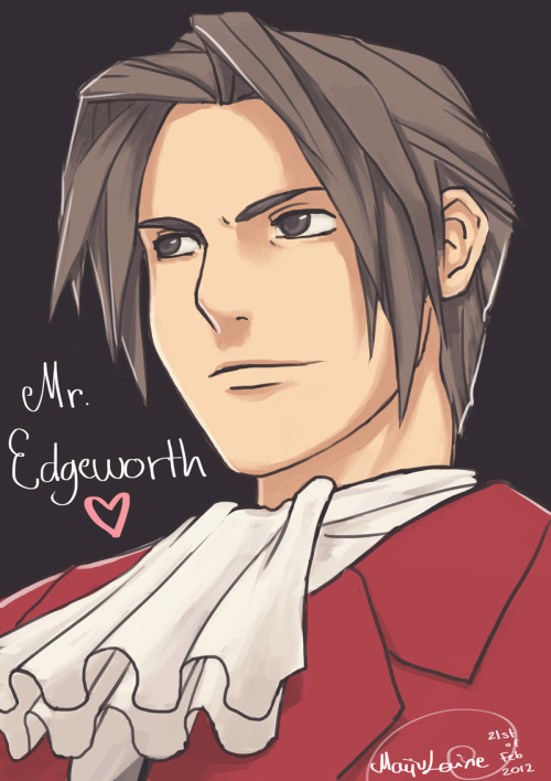 apolloyoostis:Ace Attorney: Mr. Edgeworth by ~Medlih