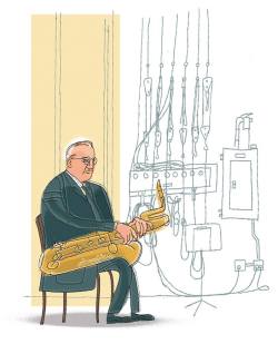 jazzatlincolncenter:  Joe Temperley | Illustration