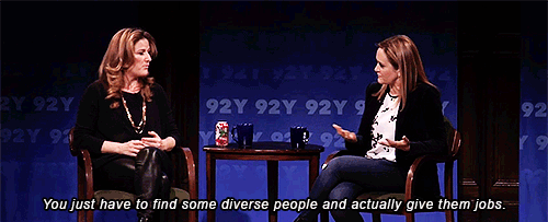 margaretolson:  (On having a diverse staff) “We’re very conscious of it. That