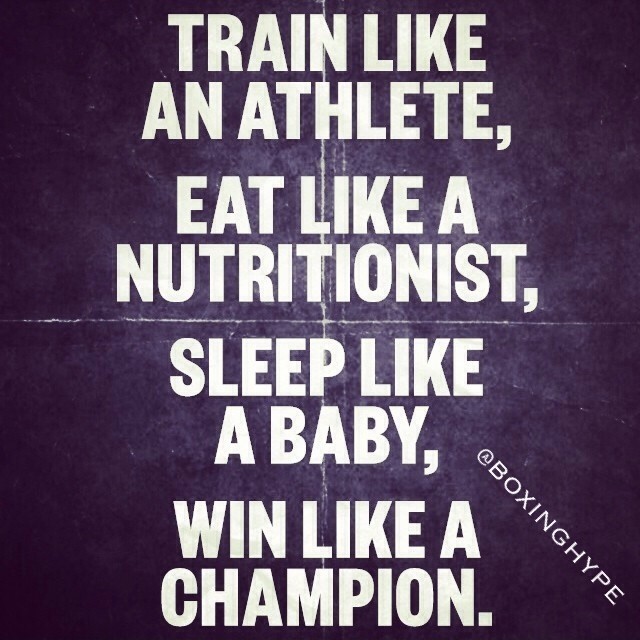 boxinghype:  Discipline is key.