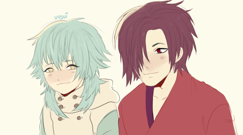 uusui:  more preschool au stuff :00 koujaku gets to babysit aoba and satans son 