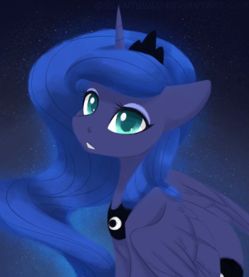 mylittlefanart:Lunar Sweetness by SilentWulv <3