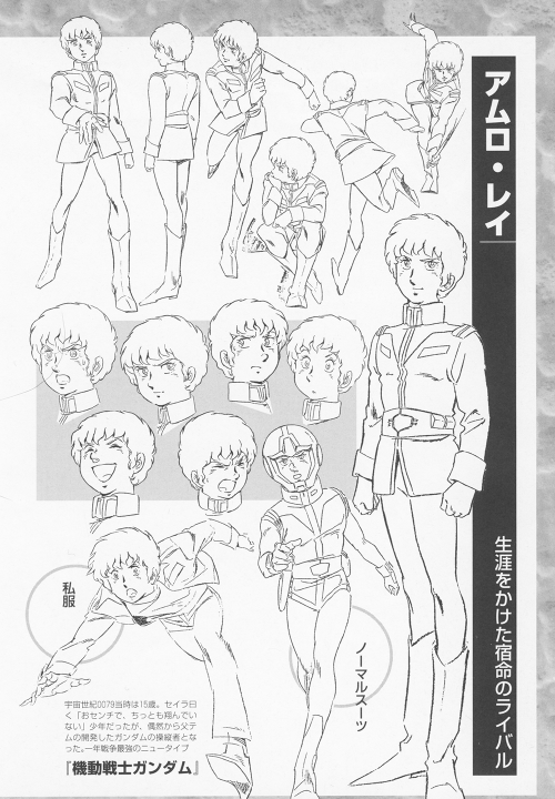 Amuro Ray from the Characters Important to Char Aznable section of the book Char ga Kuru!