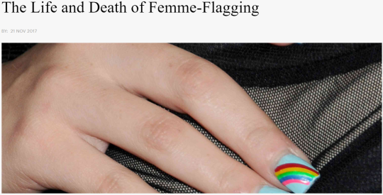Nail code flagging femme polish • T