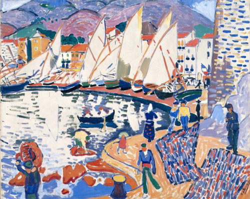 André Derain (French, 1880-1954), Le séchage des voiles (The Drying Sails), 1905. Oil on canvas, 82 