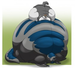 Doughy Dragon Bedartist:  Hector The Wolf On Facommission For Dragontzin On Fa And