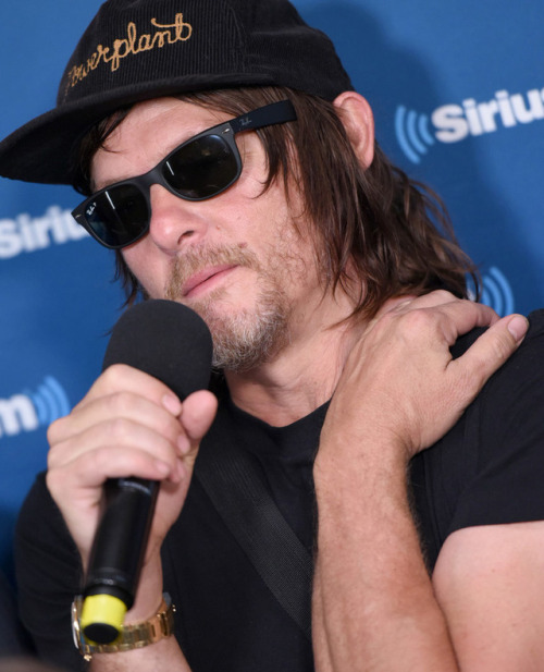 normanreedustea:Andrew Lincoln &amp; Norman Reedus  attend SiriusXM’s Entertainment Weekly