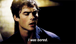 iansbitch:  Damon   being a gpoy 