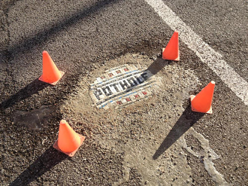 thisbigcity: Meet Jim Bachor, pothole artist. 