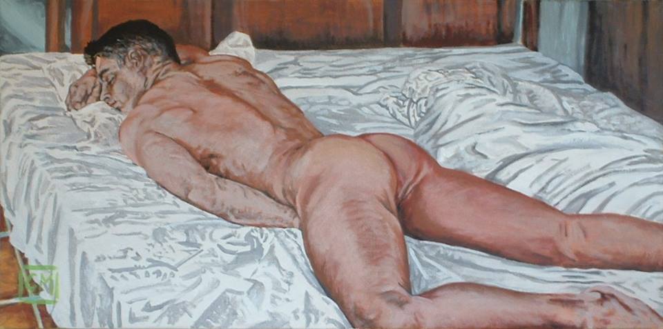 enchantemoimerlin:    Giovanni MuccitelliDesiderio anteriore  30x60 acrilico su tela