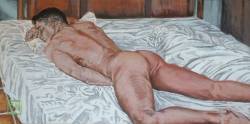 enchantemoimerlin:    Giovanni MuccitelliDesiderio anteriore  30x60 acrilico su tela  