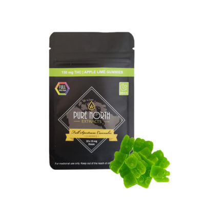 PNE Full Spectrum Gummies – Apple Lime – 150mg THC
18.00 CA$
See more : https://orderbudonline.org/product/pne-full-spectrum-gummies-variety-pack-150mg-thc/
Pure North Extracts Gummies are one of the highest quality Full Spectrum Cannabis Infused...