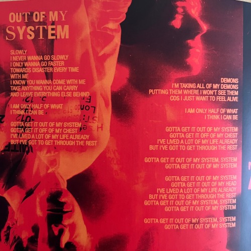 FAITH IN THE FUTURE; LYRIC BOOKLET