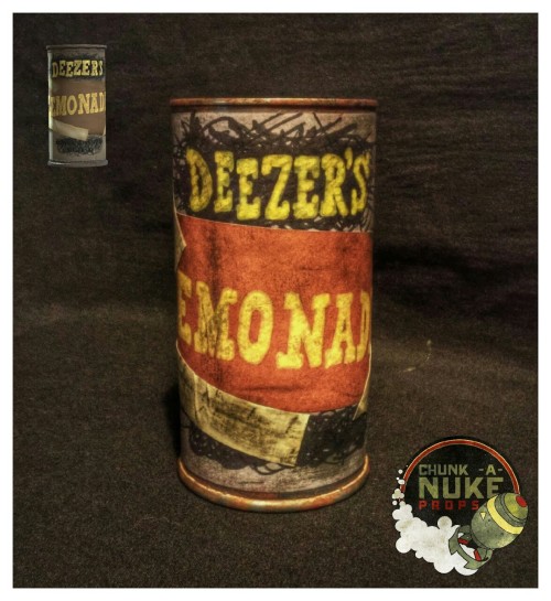I just finished up a can of Deezer&rsquo;s Lemonade from Fallout 4. I made this using a cut up P