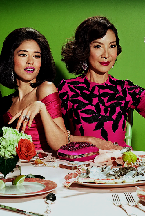 mehendi:Gemma Chan, Sonoya Mizuno, Michelle Yeoh, Henry Golding, and Chris Pang photographed by Mile