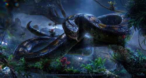 Jurrassic World : Titanoboa Splashscreen  +  Titanoboa Concept  joé Lesaffrehttps:/