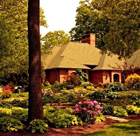 Front Yard - Contemporary LandscapeDesign Ideas For A Huge Contemporary Partial Sun Front Yard Stone
