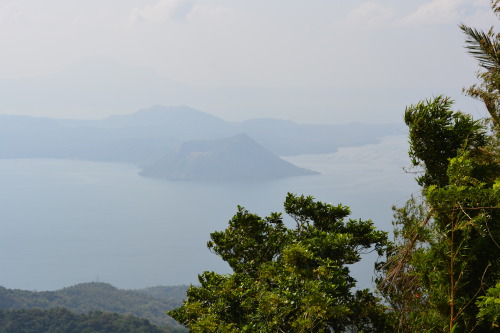 eyesofphilippines:  Not the best photograph of the Taal Volcano in Tagaytay because of the fog surro