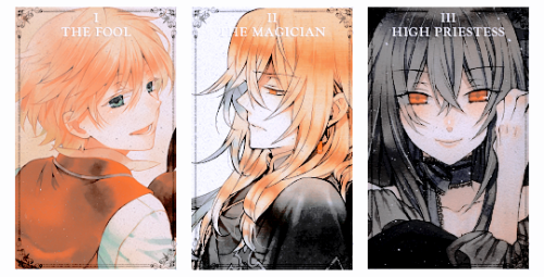 noctiscxelum: The major arcana tarot cards: Pandora Hearts edition (Insp.) ↳ Meanings