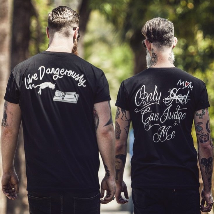 apothecary87:  That time I (@drin_king) modelled @deadskullapparel in LA. That was