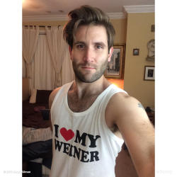 jaredallman:  Hmmm … 😂😂😂Thank Victor for the tanks!  #actor #selfie #nofilter #tanktop View more Jared Allman on WhoSay  
