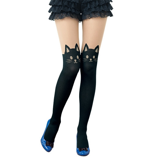 anxietypizza:  new post on Pizza-Kei Cute about fake thigh high tights! forgot to