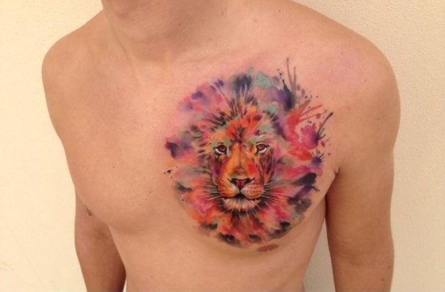 skindeeptales:  Watercolor Tattoos by Ondrash - Victor Octaviano - Russell Van Schaick