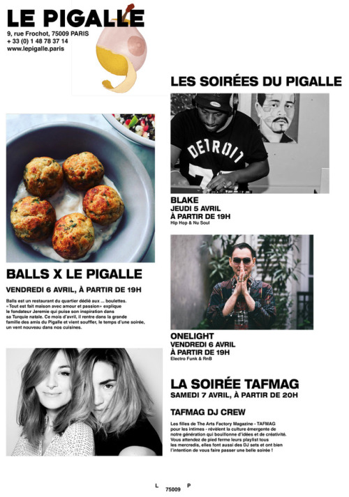 Une nouvelle collab Food avec nos amis de chez Balls Pigalle, le retour de Taf Mag derrières les pla