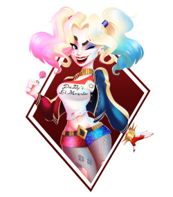 Just Watched the New Suicide Squad trailer and I had to draw Harley Quinn! Her design is so amazing!!