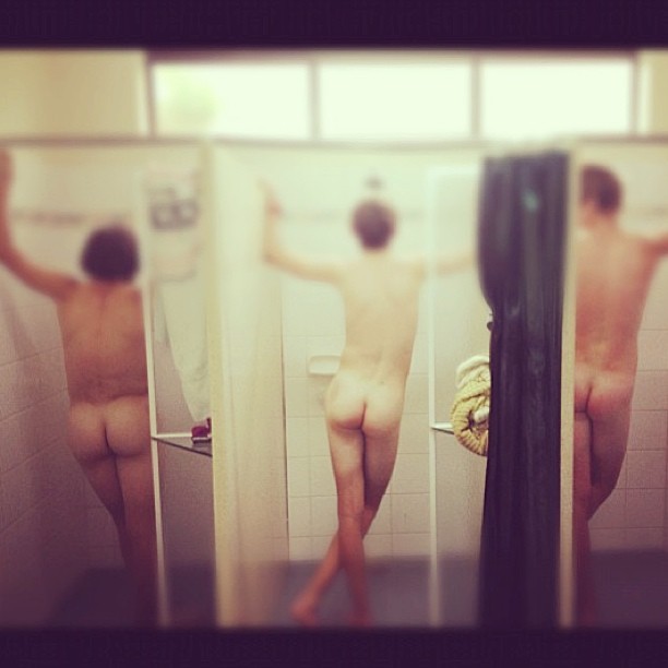 instalads:  Locker room showers.